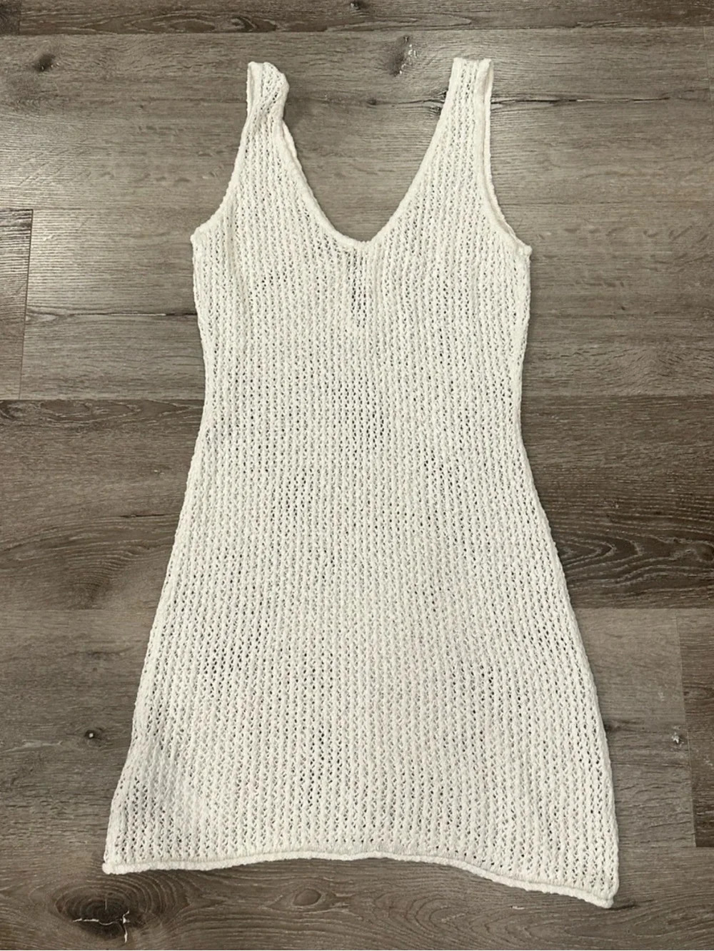 Abercrombie & Fitch knit tie crochet cover up dress